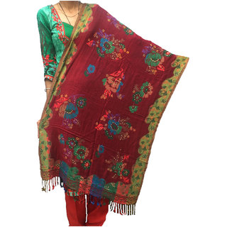 Buy Women Woolen Stole With Mukaish Online 549 From Shopclues