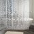 Khushi Creation PVC Shower Transparent Curtain in Coin 3D Design (Width-54 Inches X Height-84 Inches) 7 Feet