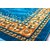 Momin Bazaar High Quality Islamic Muslim Janamaz Musallah Prayer Mat Rug  GOLD CYAN MECCA