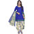 Risera Women's Blue Cotton Bollywood Printed Unstitched Salwar Suit Dress Material