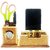 CrownLit Wooden Desk Organizer, Mobile Stand, Pen Stand, Card Holder, Table Watch with Calendar
