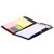 Crownlit Memo Notebook NotePad with Sticky Notes. Pen and Clip Holder,PU Stitched Material, Diary Style