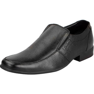 bata black formal shoes