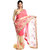 Chhabra 555 Pink & OffWhite Coloured Net Embroidered Saree