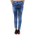 Code Yellow Women's Blue Color Stylish Ripped Jeans