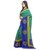 Yuvanika Multicolor Linen Printed Saree + Blouse Piece