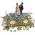 Gold  Silver Wedding / Engagement Ring Platter