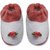 Tumble Pink Floral Applique Terry Cloth Baby Booties - 0 to 6 Months