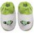 Tumble Green Floral Applique Terry Cloth Baby Booties - 0 to 6 Months