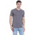 FAB69 Solid Men's Round Neck Steel Grey T-Shirt