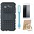 Nokia 3 Defender Tough Armour Shockproof Cover with Ring Stand Holder, Tempered Glas and USB LED Light