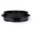 Electric Pizza Pan Maker Multi cooking 1500Watt 36cm Glass Lid Non-Stick Surface Cool Handles with Adjustable Temperatur