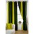 J.D. Handloom 1 Piece Polyester Window Curtain -5 Feet,  Green Combo