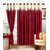 J.D. Handloom 1 Piece Polyester Door Curtain -7 Ft,  Mehroon  Cream