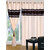 J.D. Handloom 1 Piece Polyester Door Curtain -7 Ft,  Cream  Brown
