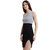 Texco Women Grey & black Color block Bodycon Dress