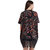 Texco Women Black Printed Lace Detailed Kimono Shrug