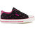 Devee Womens Black Pink Smart Casuals Shoes