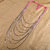 Fascraft Womens Long Length Pipe Necklace With Neon Pink Cord On Silver finish