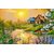 Avikalp Exclusive AZOHP2150 Spring Sun House River Bird Blossoming Trees  Full HD Poster Latest Best New 3D Look Beautiful