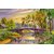 Avikalp Exclusive AZOHP2217 Download wallpaper Landscape river bridge grass with flowers trees birds Full HD Poster Latest Best New 3D Look Beautiful