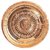 Copper Puja Thali / Pooja Plate With Om Symbol And Gaytri Mantra ( 20 CM )