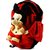 Kids School Bag Toys Micky Mouse Cute Teddy Soft Toy School Bag For Kids-- RED