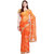 Chhabra 555 Orange Colored Bandhani Printed Chiffon Saree With Gota Patti Work.
