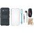 Oppo F5 Shockproof Tough Armour Defender Case with Ring Stand Holder, Silicon Back Cover, Digital Watch, Earphones and USB LED Light