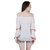 Amiable Casual 3/4th Sleeve Embroidered Women's White Top