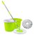 GTC 360 Spin Floor Cleaning Easy Bucket PVC Mop with 2 Microfiber Heads  Color May vary
