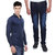 Red Code Men's Regular Fit Jeans and Round Neck Shirt Combo