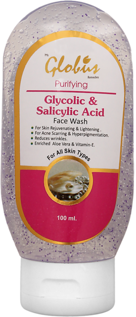 globus remedies glycolic acid and salicylic acid face wash