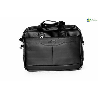 black messenger backpack