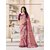 Indian Beauty Pink Georgette Printed Saree With Blouse