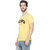 Gespo Men's Yellow Round Neck T-shirt