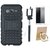 OnePlus 5 Shockproof Kick Stand Defender Back Cover with Ring Stand Holder, Free Selfie Stick and Tempered Glass