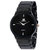 Luxury Mens Black Dial Gold Stainless Steel Date Quartz Analog Sport Wrist Watch