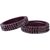 Sukriti Handcrafted Maroon Lac Bangles for Women - Set of 8