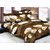 Attractivehomes Beautiful Glace Cotton 3D Printed 3 Double Bedsheets With 6 Pillow Covers (Combo Of 3)