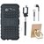 OnePlus 3T Dual Protection Defender Back Case with Ring Stand Holder, Selfie Stick and Earphones