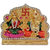 Brass Gold Plated Lord Laxmi Ganesha Statue Hindu Goddess Laxmi and God Ganesh Handicraft Idol Diwali Decorative Spiritual Puja Vastu Showpiece Figurine - Religious Pooja Gift Item  Murti for Mandir / Temple / Home / Office