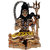 Brass 24 K Gold Plated Hindu God Shiv Car Dashboard Idol Lord Shiva Handicraft Statue Bhole Baba / Mahadev Decorative Spritual Puja Vastu Showpiece Figurine - Religious Pooja Gift Item  Murti for Mandir / Temple / Home Decor / Office / Study Table