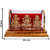 Gold Plated Lord Laxmi Ganesha  Saraswati Statue Hindu Goddess Laxmi And God Ganesh Handicraft Idol Diwali Decorative Spiritual Puja Vastu Showpiece Figurine - Religious Pooja Gift item  Murti for Mandir / Temple / Home Decor / Office
