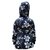 Come In Kids Girls Full Sleeve Winterwear Hooded Full Zipper and Button Closure Solid Black Quilted Jacket