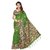 Fabwomen Sarees Kalamkari Green And Multi  Coloured Mysore Art Silk With Tassels Fashion Party Wear Women's Saree/Sari.