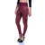 Skinny Fit High Waist Tummy Tuck Strachable Lycra Maroon Jeggings With Dummy Pockets