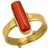 4.50 ratti Natural Red coral Adjustable ring