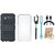J5 Prime Shockproof Tough Defender Cover with Ring Stand Holder, Silicon Back Cover, Selfie Stick, USB LED Light and USB Cable