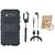 Lenovo K5 Note Dual Protection Defender Back Case with Ring Stand Holder, Selfie Stick, Earphones and USB Cable